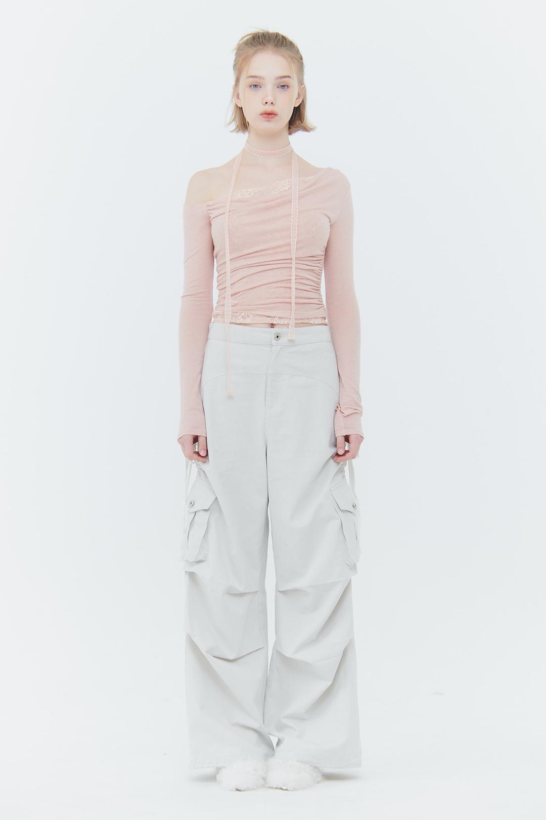 [4/8~] LAURA LACE TOP pink
