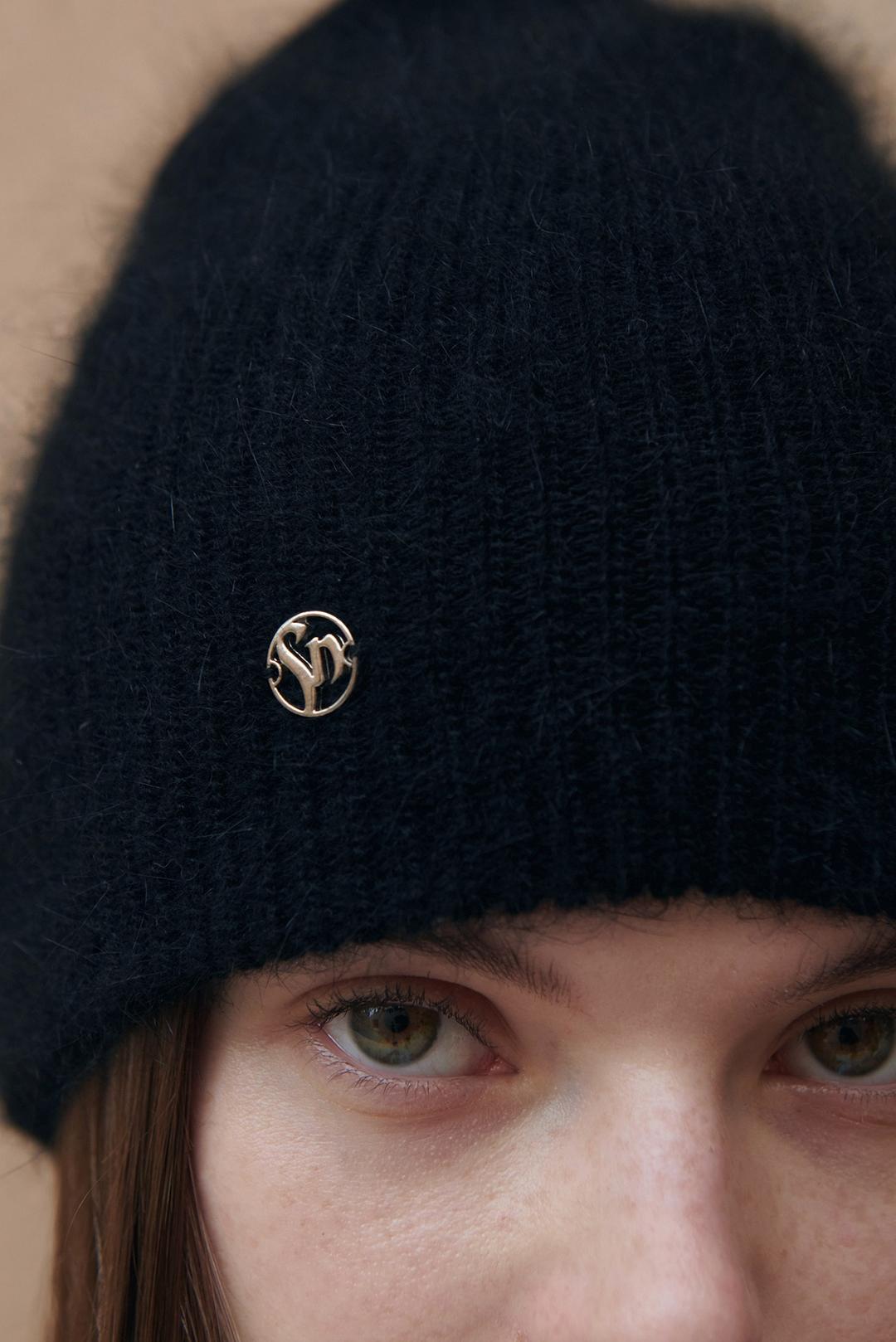LOGO EMBLEM ANGORA BEANIE