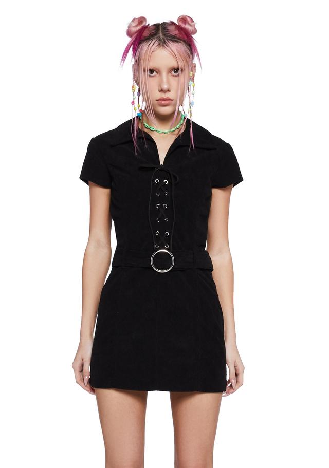 Inch By Inch Mini Dress - Black - BLACK / XX-Small