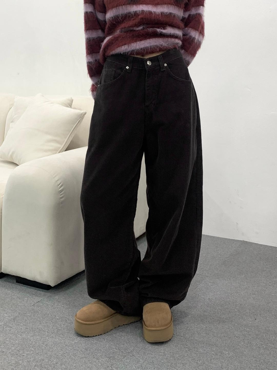 유데모닉 데일리 코듀로이 와이드 팬츠 (6col)