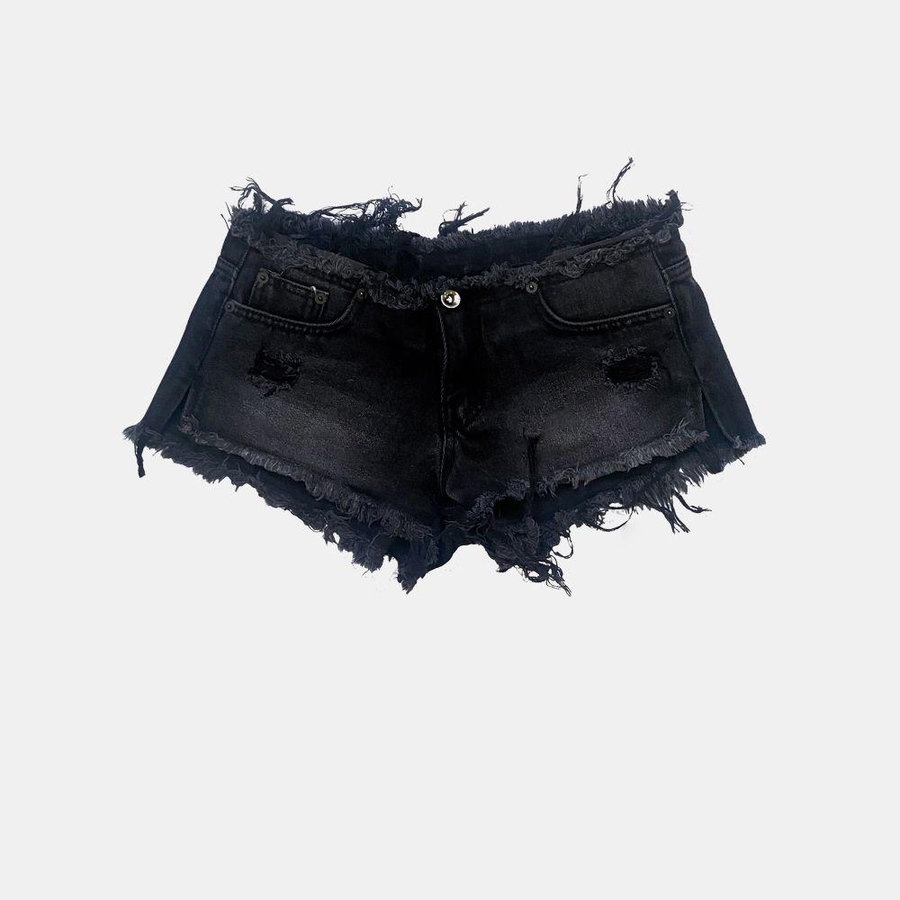Micro denim shorts