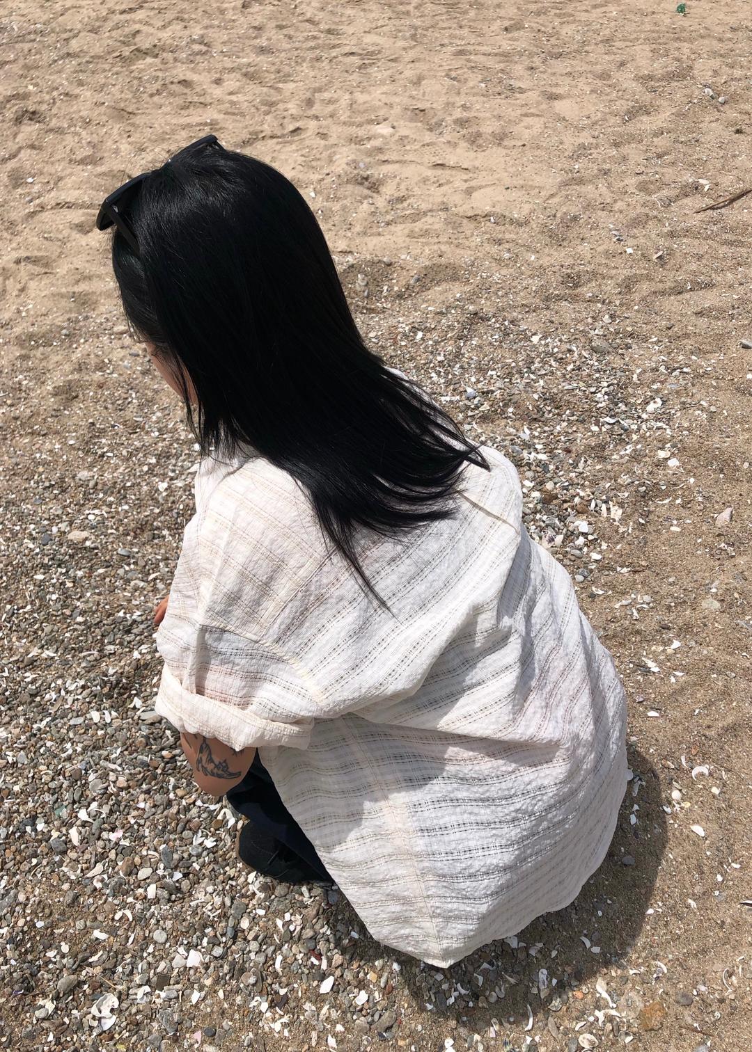 OVER WRINKLE HALF SHIRT (UNISEX)