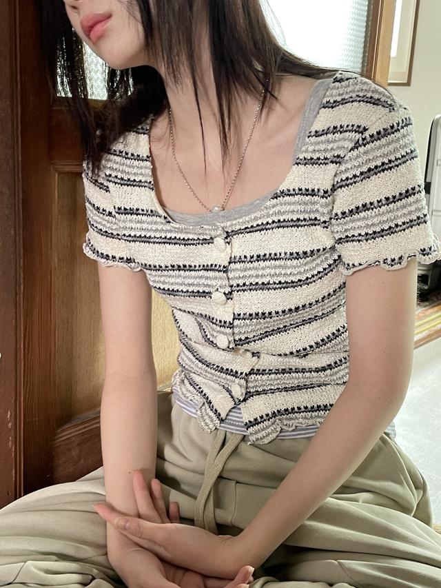 rayas knit cardigan