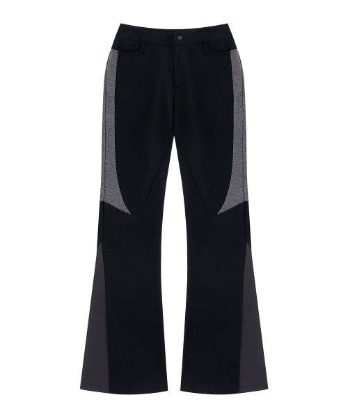 D.ok W00 Diagonal Jersey Pants (BK)