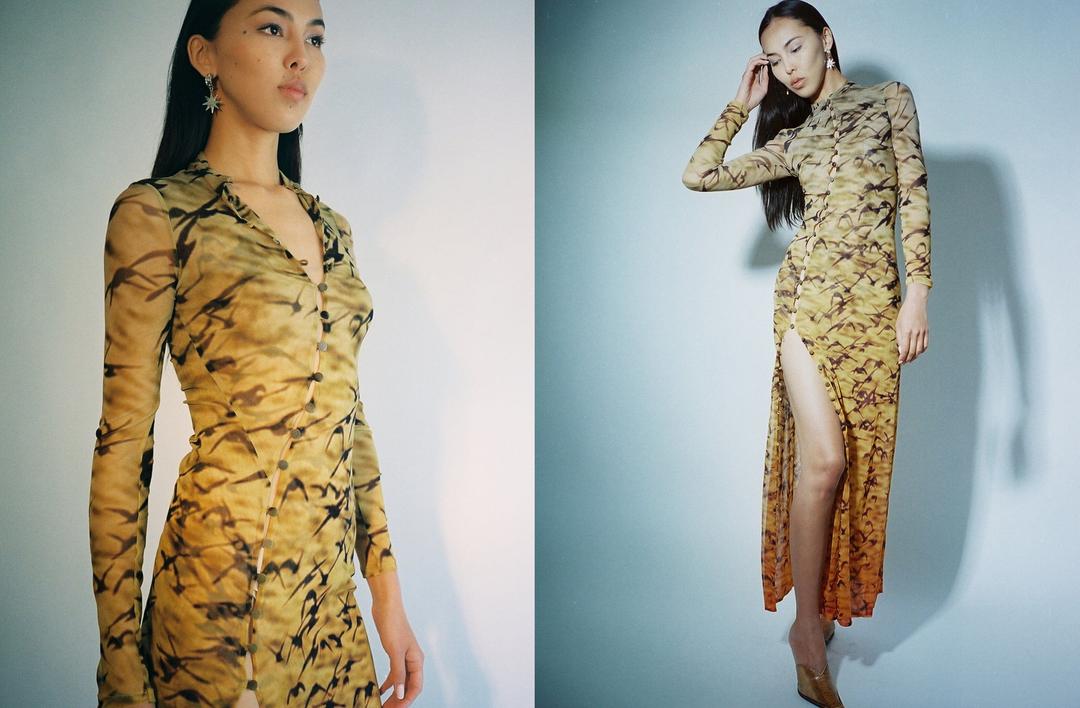 Sunset Sparrows Mesh Button Down Duster - XS