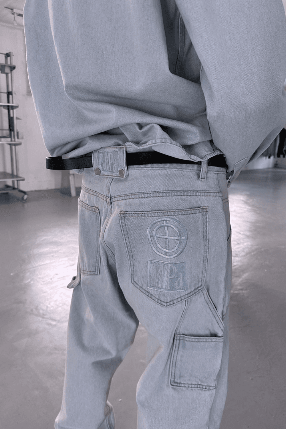 MPa PAINTER DENIM PANTS(STEEL BLUE)