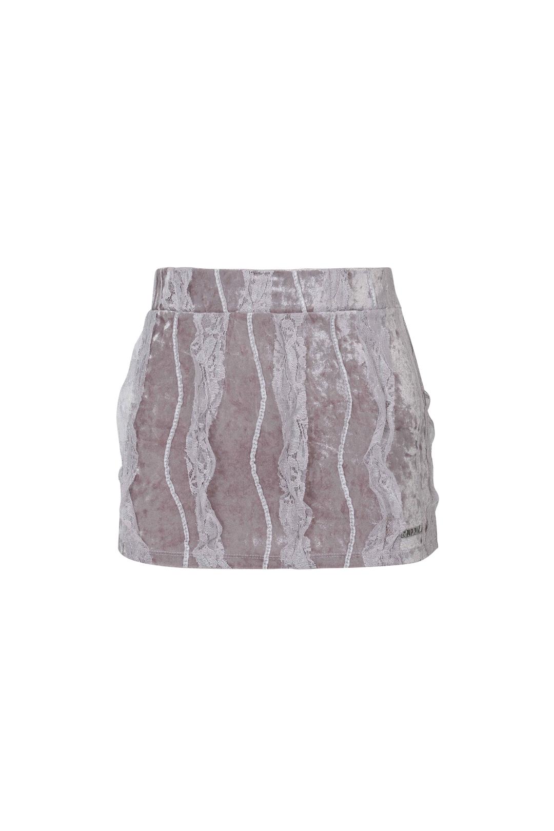 VELOUR SKIRT [LAVENDER]