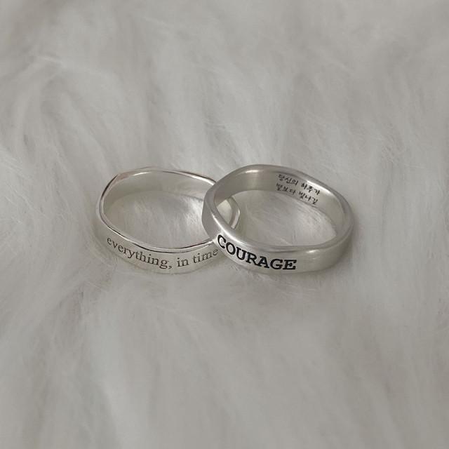 [파도링] 각인 웨이브 커플 우정 925실버 친구 선물 은반지