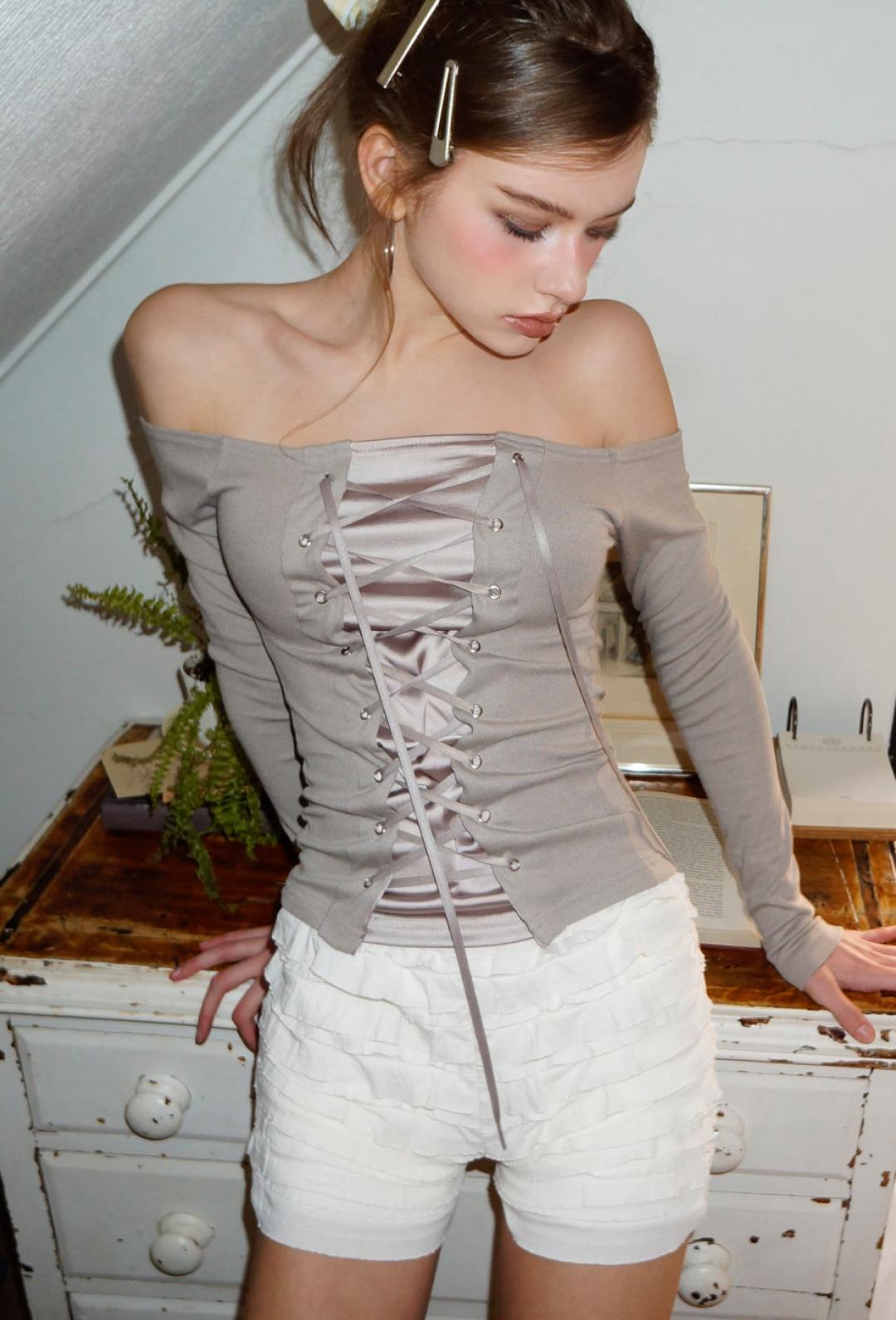 Eyelet Corset T-shirt