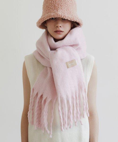 heavy hairy muffler (M026_light pink)