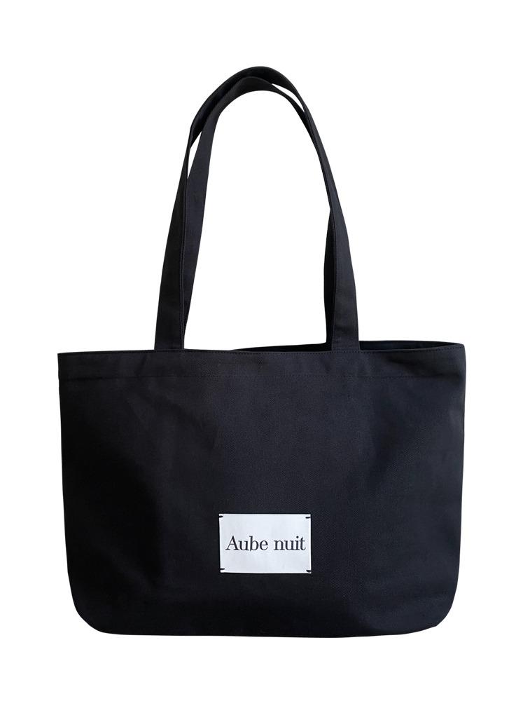 Aube nuit 블랙 심플리 숄더백 L