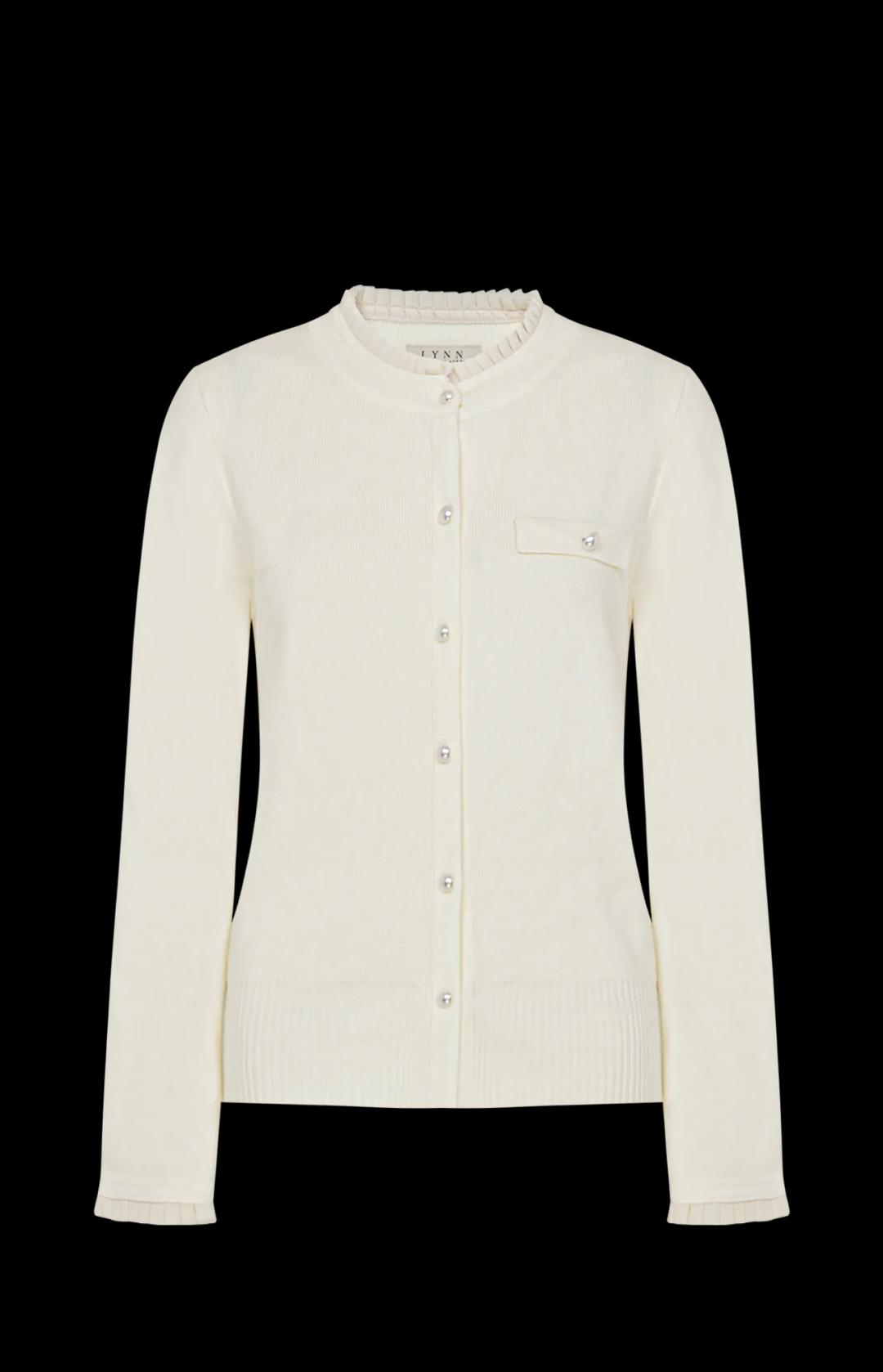 진주 프릴 가디건