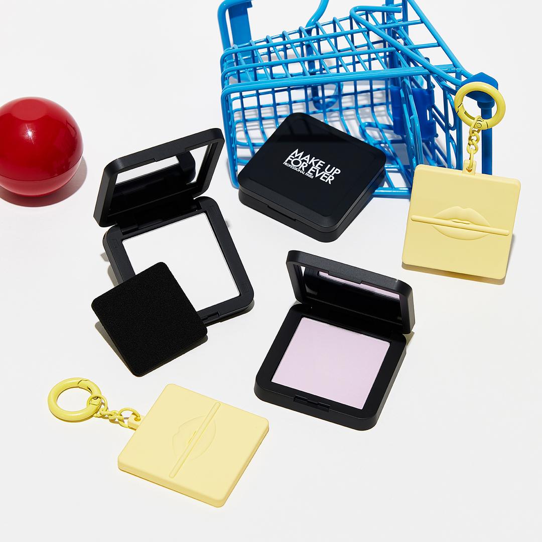 [선물포장] NEW HD SKIN 퍼펙팅 프레스드 파우더 미니 4.5g (+옐로우 사각 거울 키링 증정)