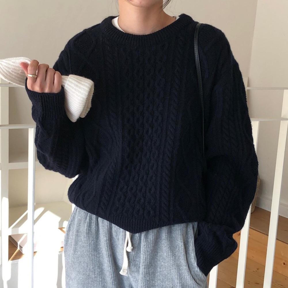 디엠버 모헨 피셔 케이블 니트 damber (재진행)