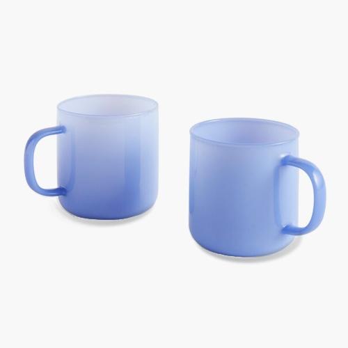Borosilicate Mug Set of 2 - jade light blue