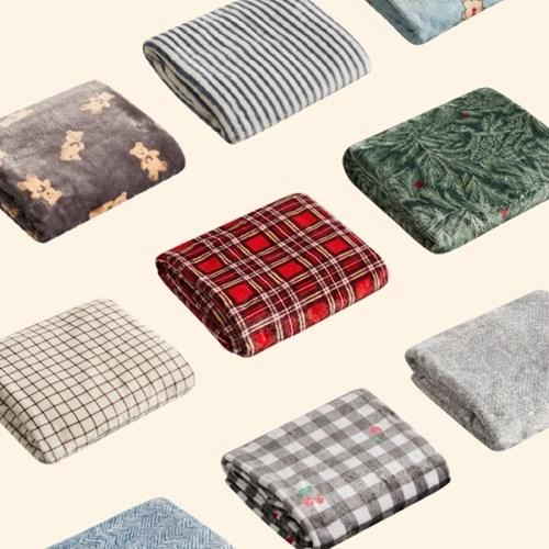 [텐텐단독]보들보들 고밀도 극세사담요 10종(소형/대형/특대형)