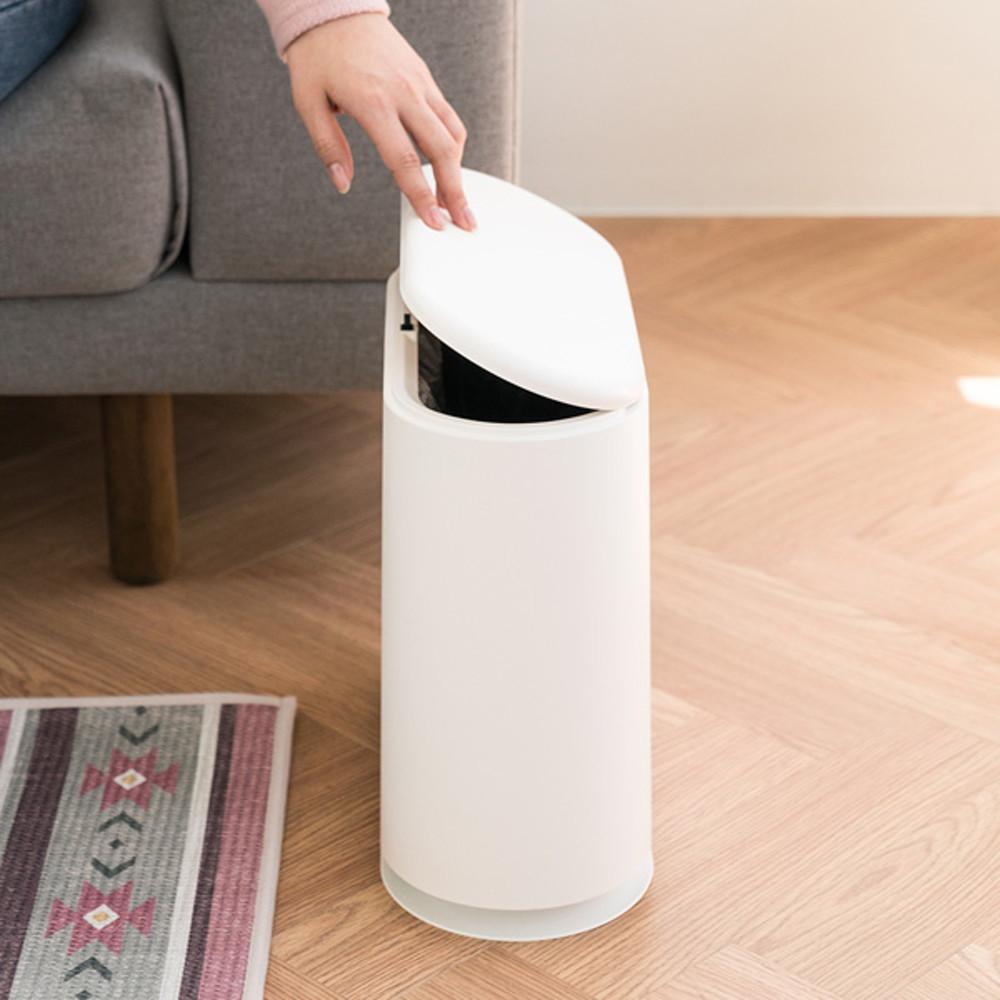프랑코 원터치 슬림 휴지통 10L 종량제 주방 쓰레기통 미니 카페 욕실 화장실 사무실