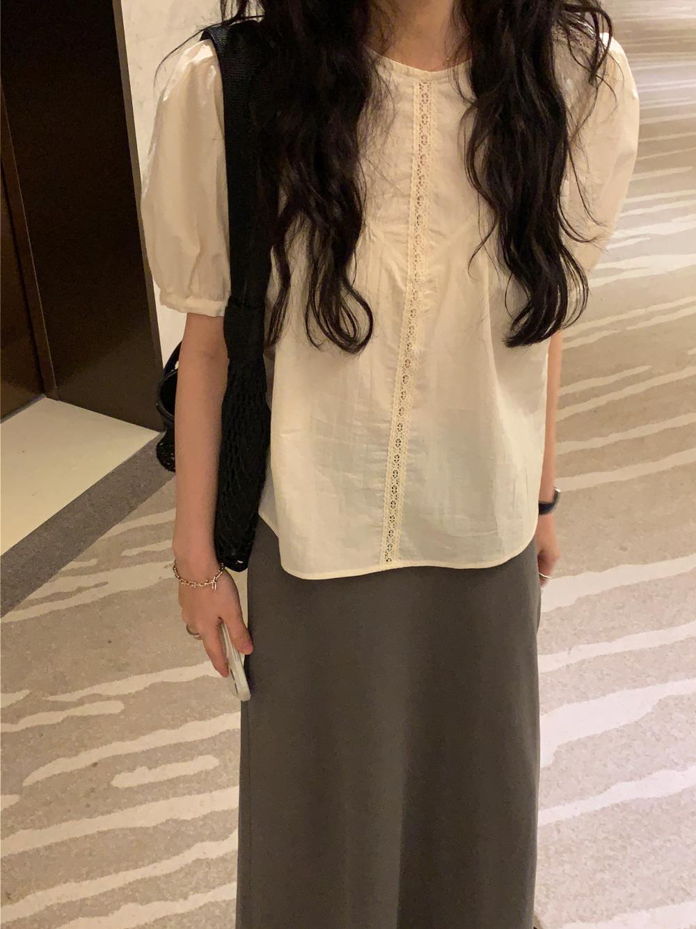 [리어스 제작] 에토 블라우스 (natural)