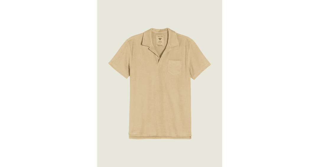 Beige Polo Terry Shirt
