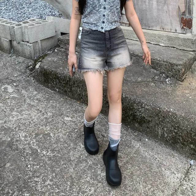 빈티지 캣샌드 틴 데님 3부 숏 팬츠