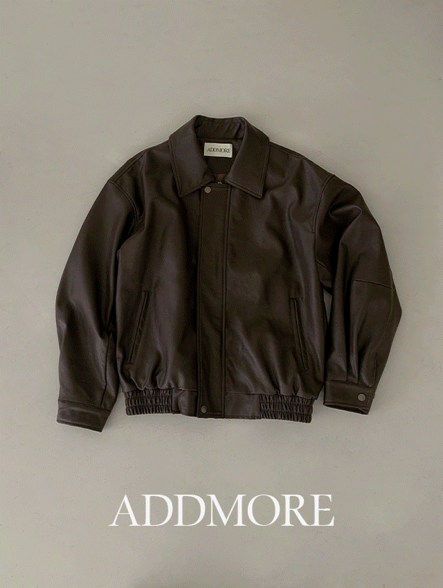 에드모어 [🌷2만장돌파/레더자켓/가죽자켓][에드모어] mjk467 헤일리 오버핏 레더 자켓