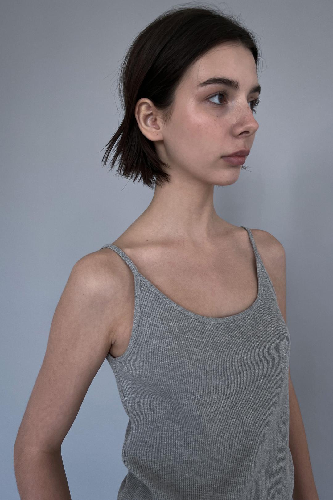 [23 SUMMER][SALT Label] BASIC WAFFLE SLEEVELESS