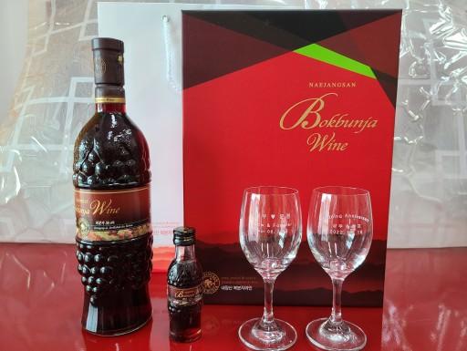 [와인잔각인] 내장산복분자주 와인6호 16%