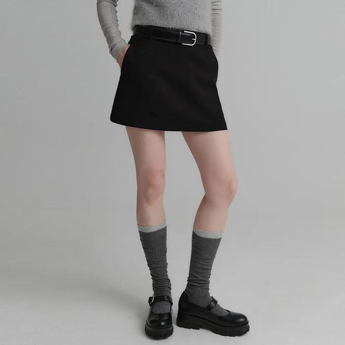 시엔 미니 스커트_블랙 / SIEN MINI SKIRT_BLACK