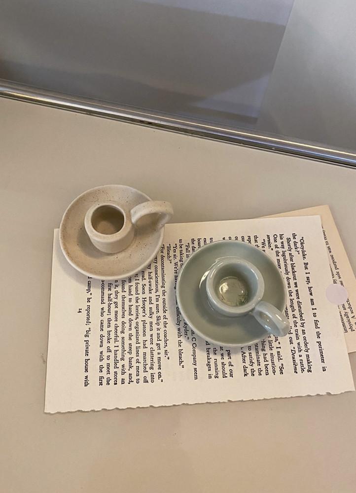 세라믹 인테리어 빈티지 오브제 캔들 향초 양초 홀더 받침