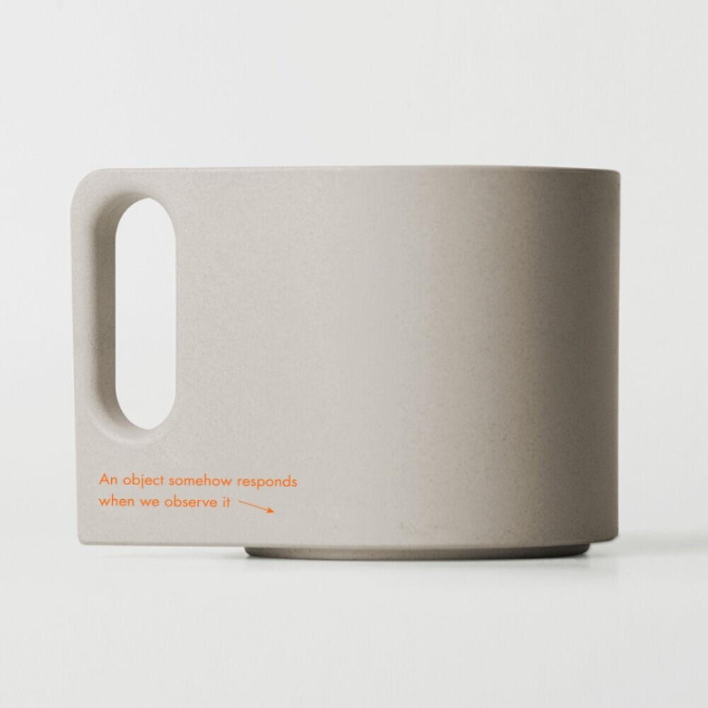 리트컵 머그 - 베이직 우드베이지 330ml