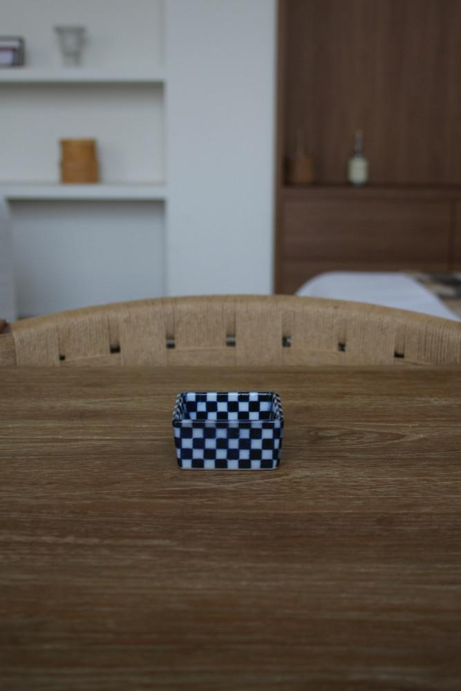 Checkerboard Plate / 인테리어오브제 종지 악세사리보관함