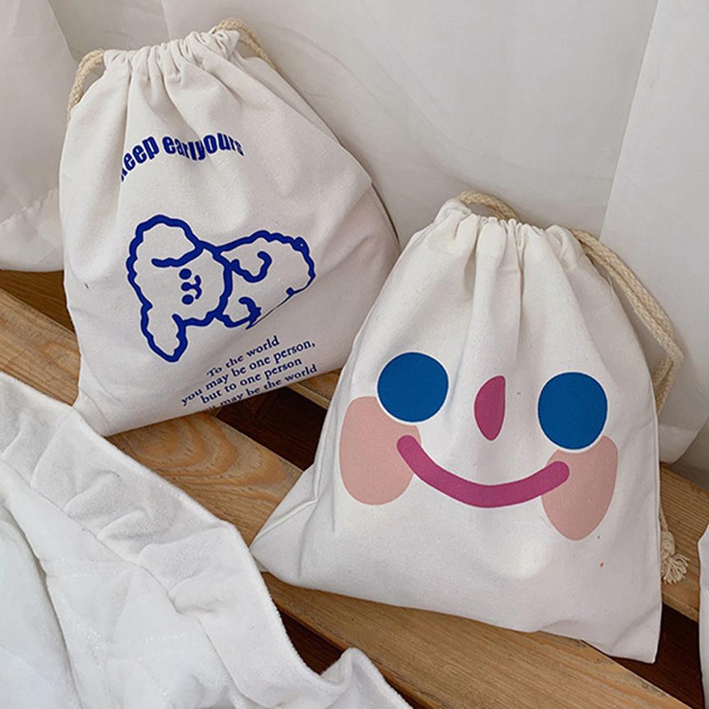"친구/우정선물,가벼운선물" 큐티 조리개 스트링 파우치 이너백 복주머니 더스트백 여행용