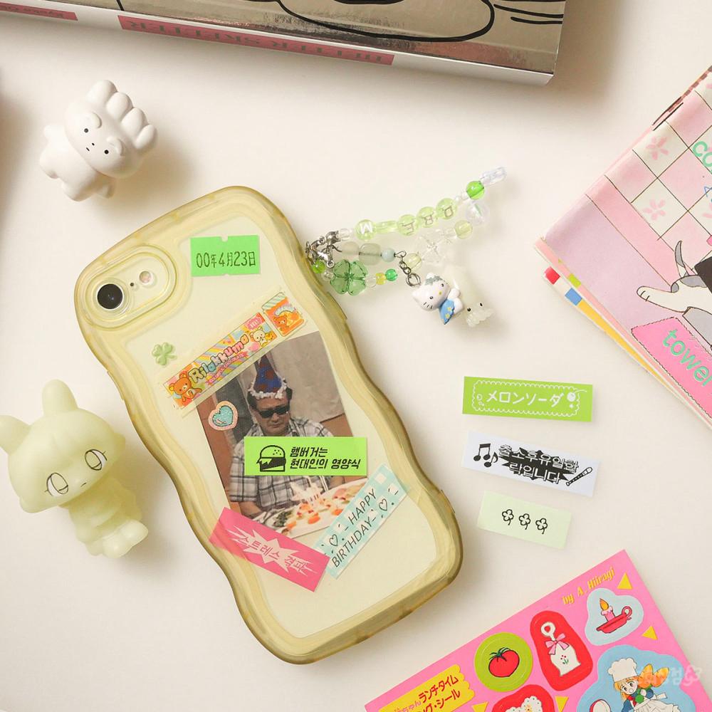 다꾸스티커 라벨  스티커 폰꾸 캐릭터 디자인 문구 행운 부적 30종세트