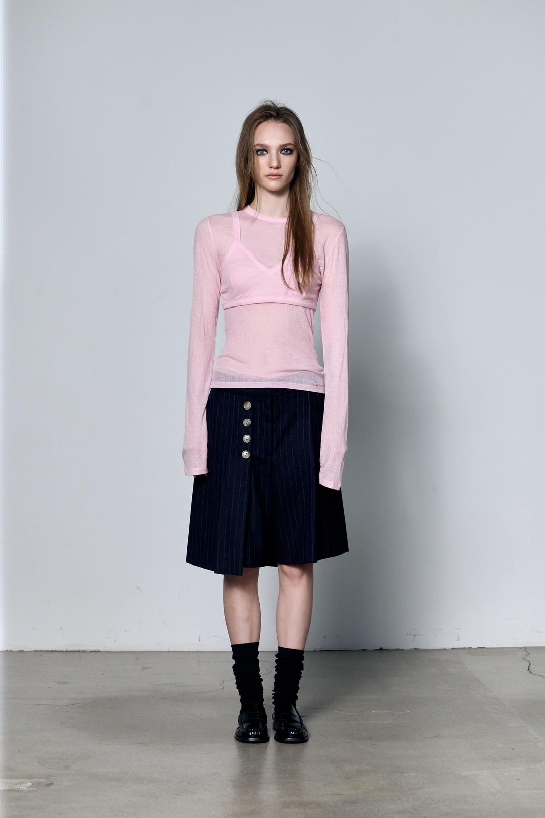 쉬어 레이어드 브라렛 탑