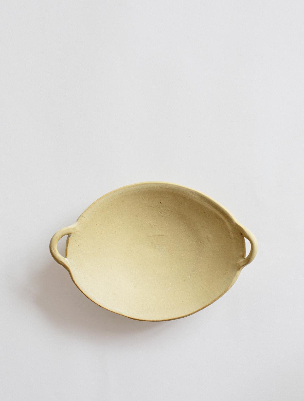 레몬 손잡이 접시