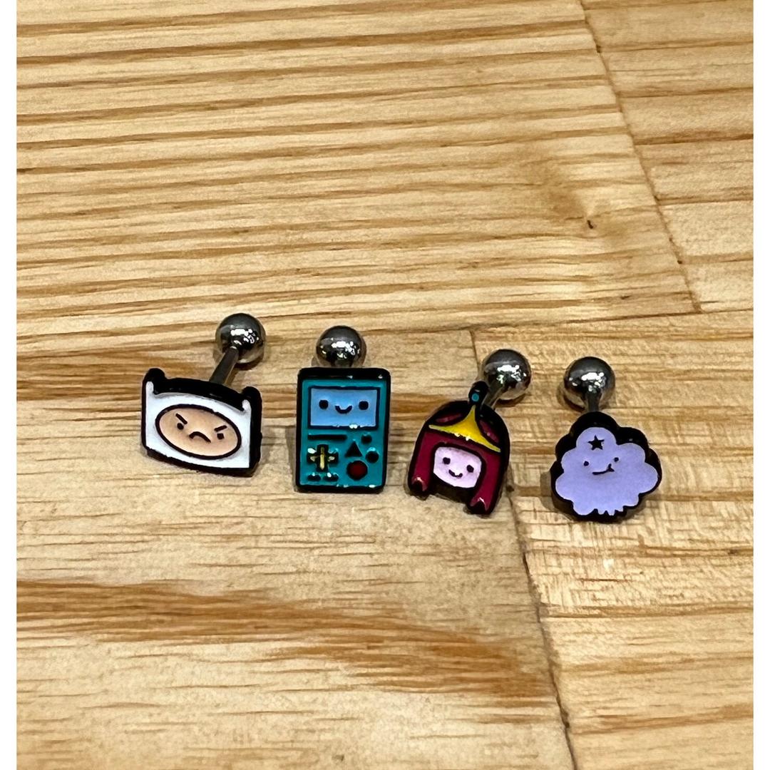 띠또샵 핀과 제이크의 어드벤처 타임 서지컬 스틸 바벨 피어싱 - 피어싱 | 쿠팡