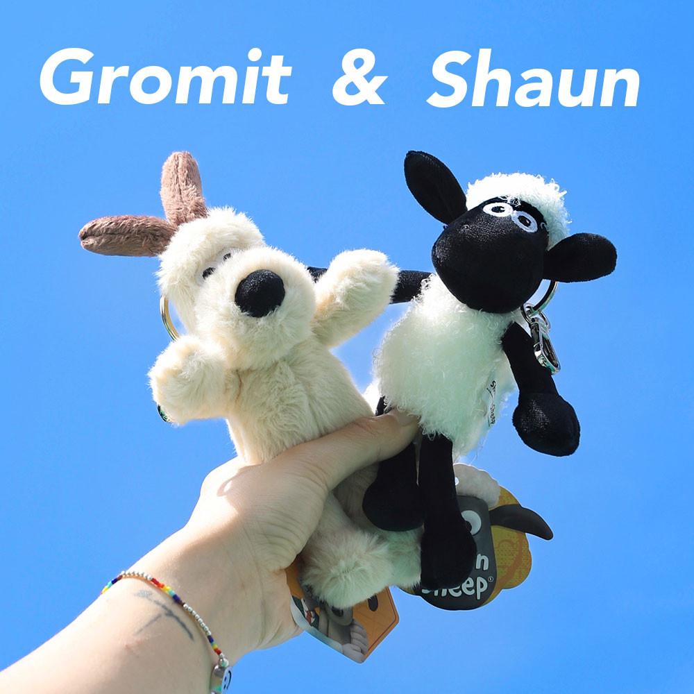 (공식정품 KC인증) 그로밋 숀더쉽 월레스와 그로밋 키링 정품 백참 열쇠고리 인형 선물