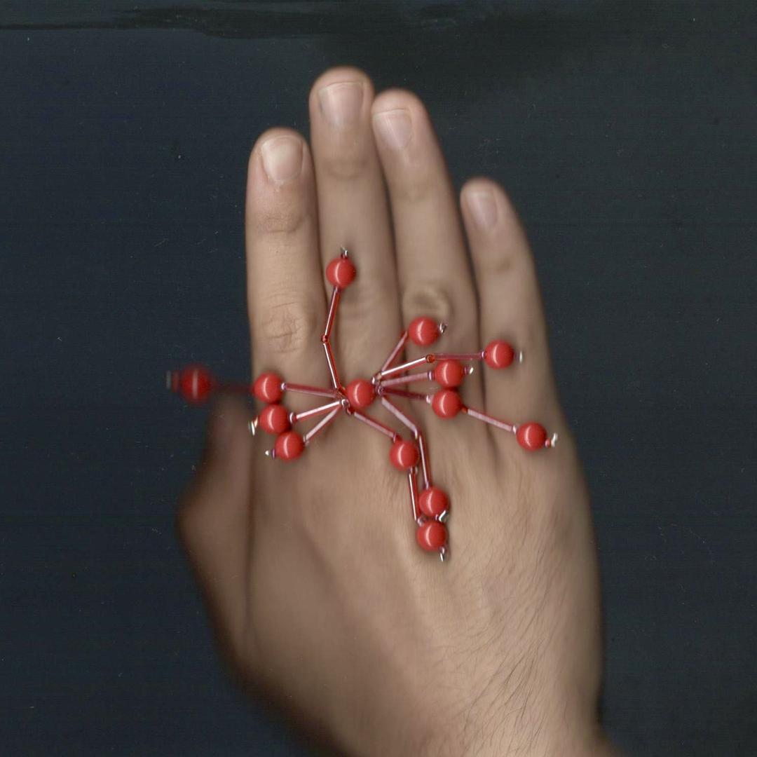 red dot spider ring
