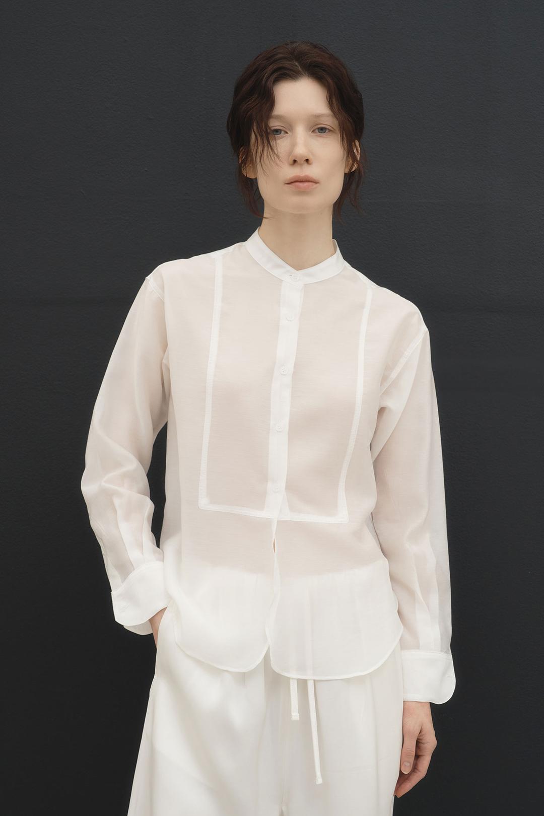 에버 헨리넥  블라우스 (2컬러)