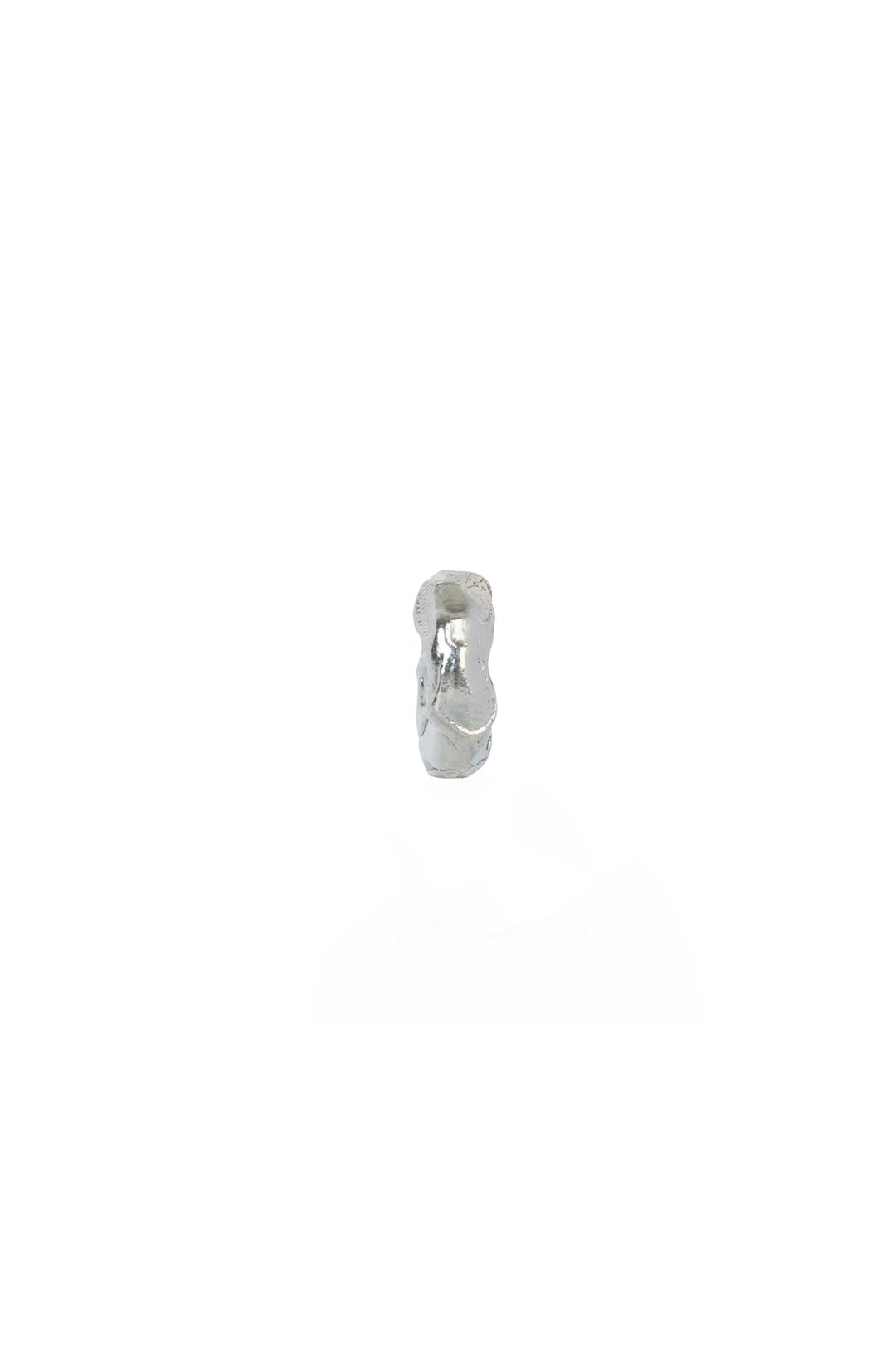 TEXTURE BOLD EARRING SILVER