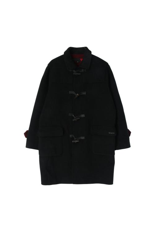 게스 (Man - L) 울 블렌드 자수 로고 더플 코트