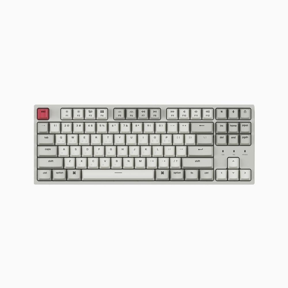 키크론 C1 Retro 레트로 적축 유선 기계식 키보드 애플 맥 무소음