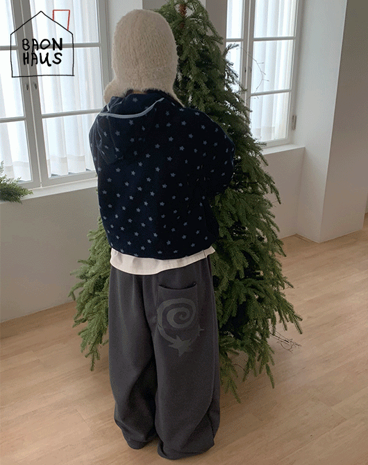 바온 [BAONHAUS] 텐닝 프린팅 트레이닝 와이드 팬츠 (3color)