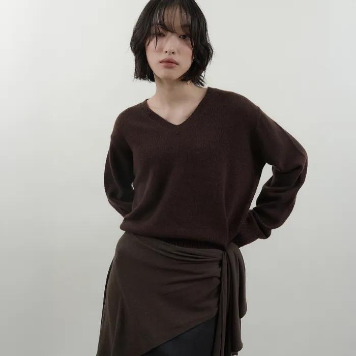 Wool and Cashmere-blend Sweater_Brown
