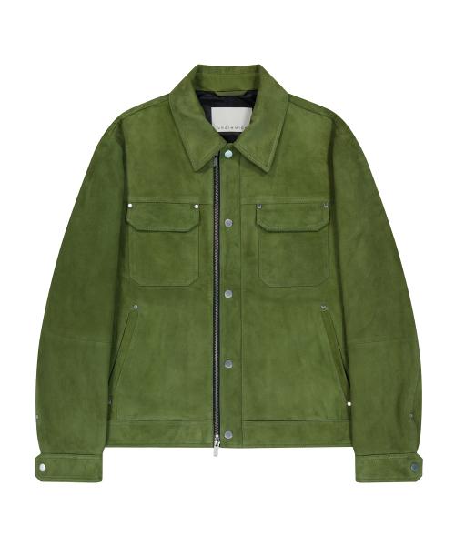 Forest Suede Jacket / Goat Skin (Olive Green)