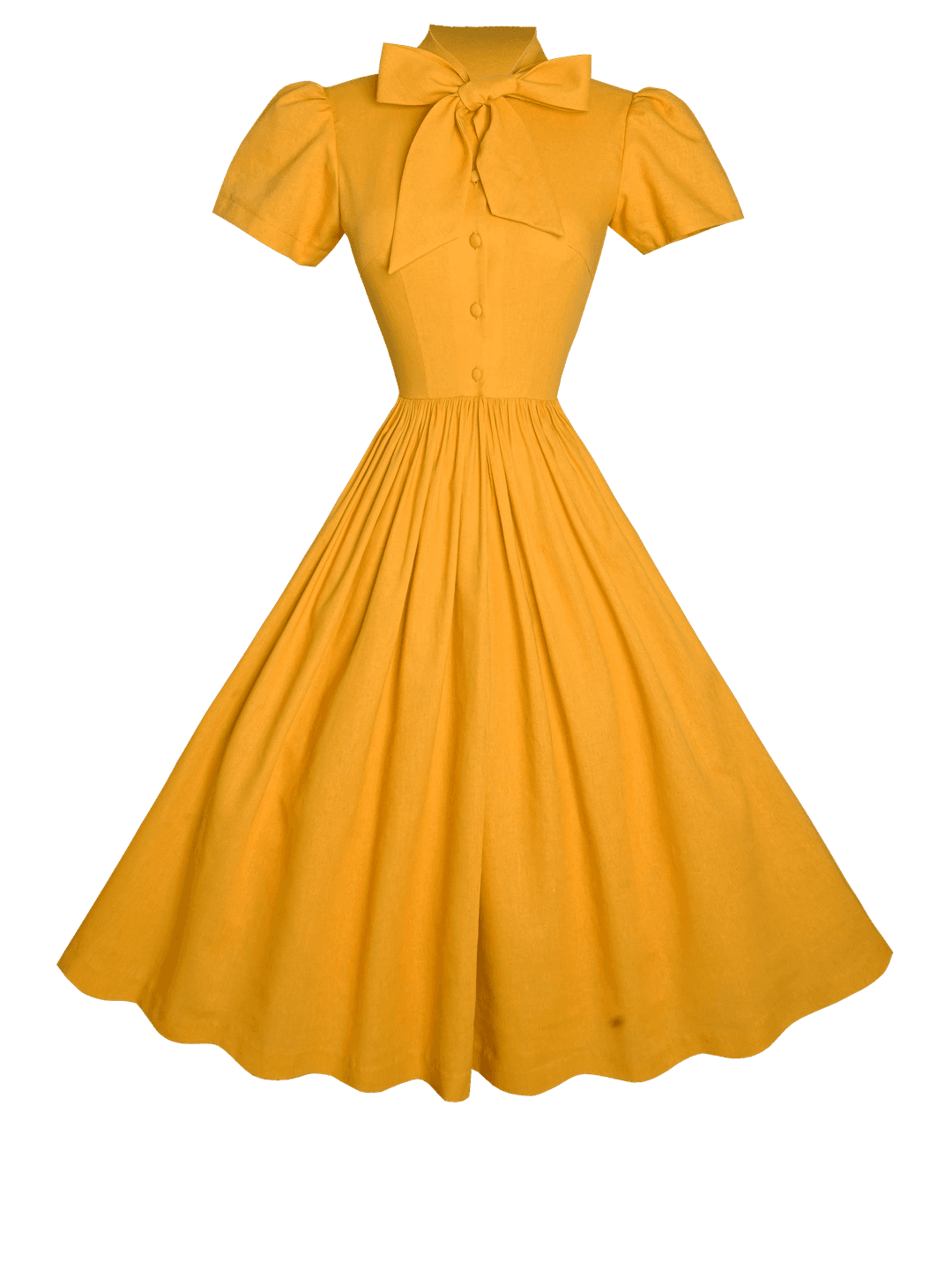 MTO - Bonnie Dress in Tuscany Yellow Linen