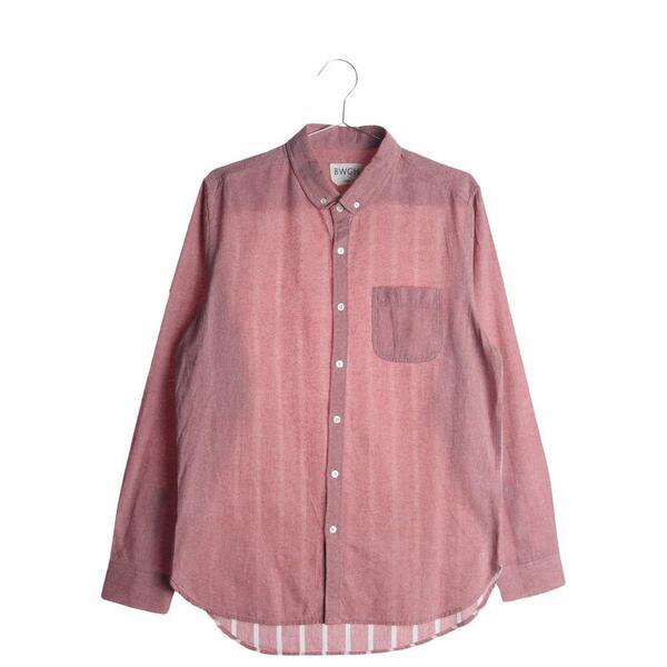 BWGH 스트라이프 배색 셔츠 / MEN Large