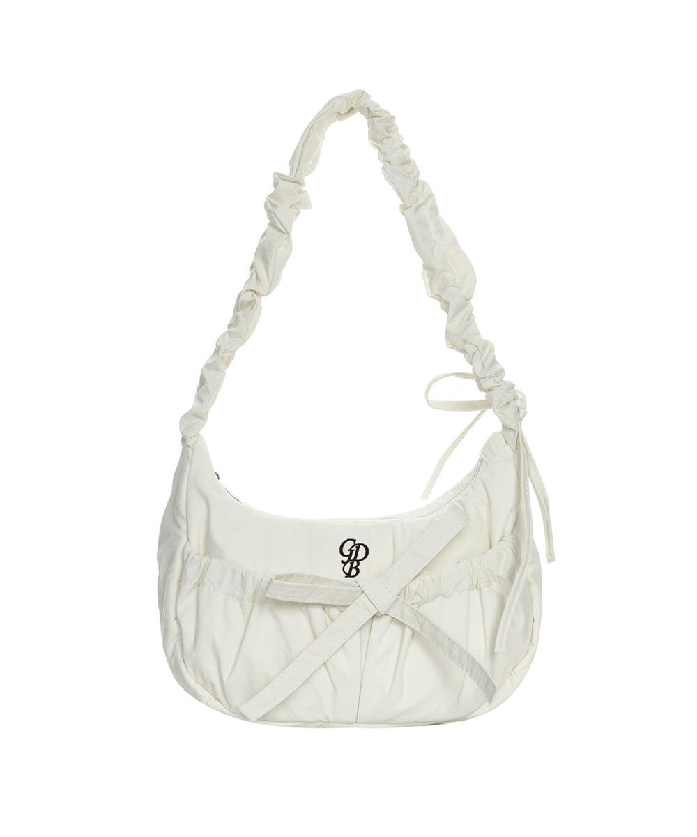 Shirring Shoulder Bag [Ivory]