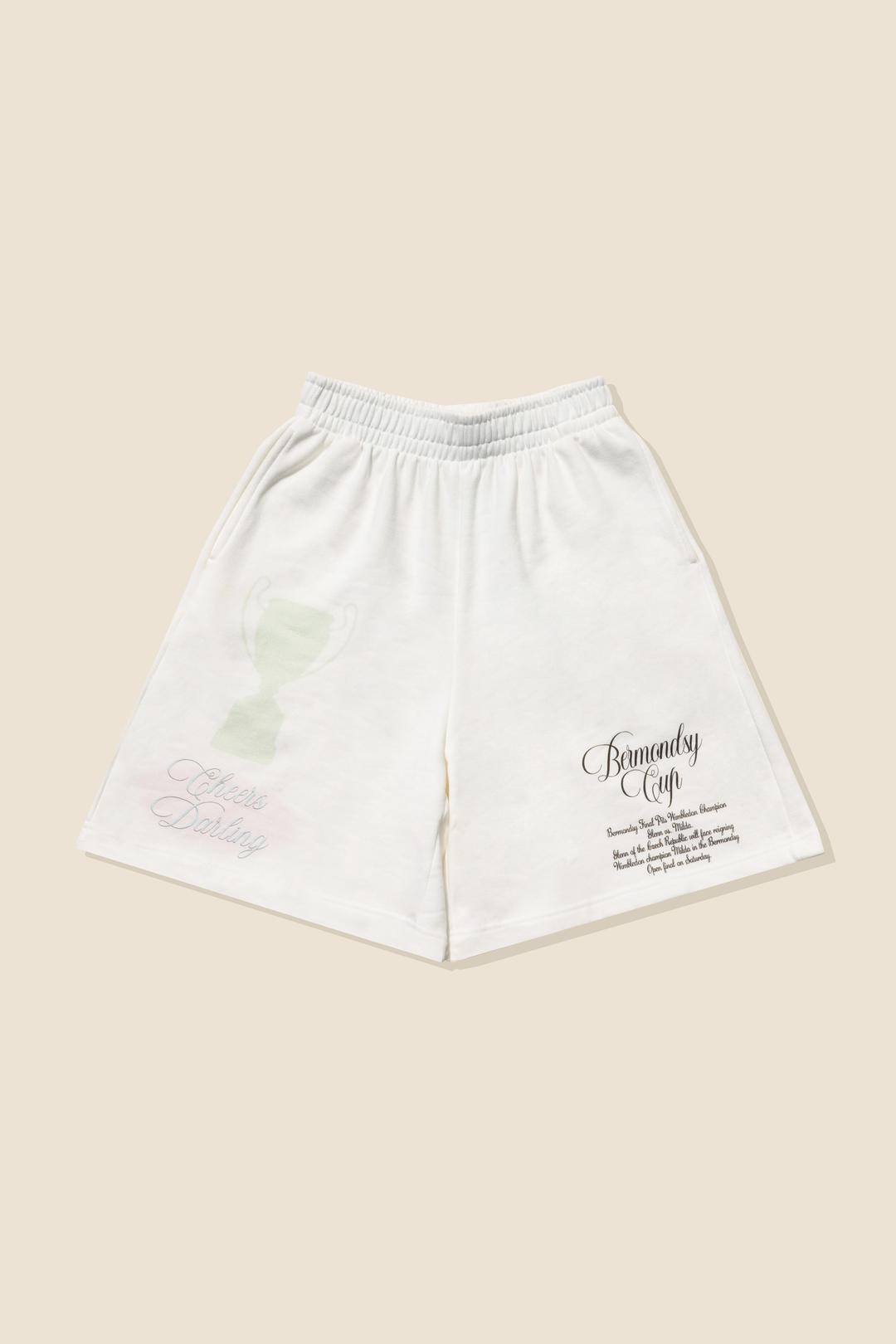 BERMUDA SWEATPANTS (WHITE)