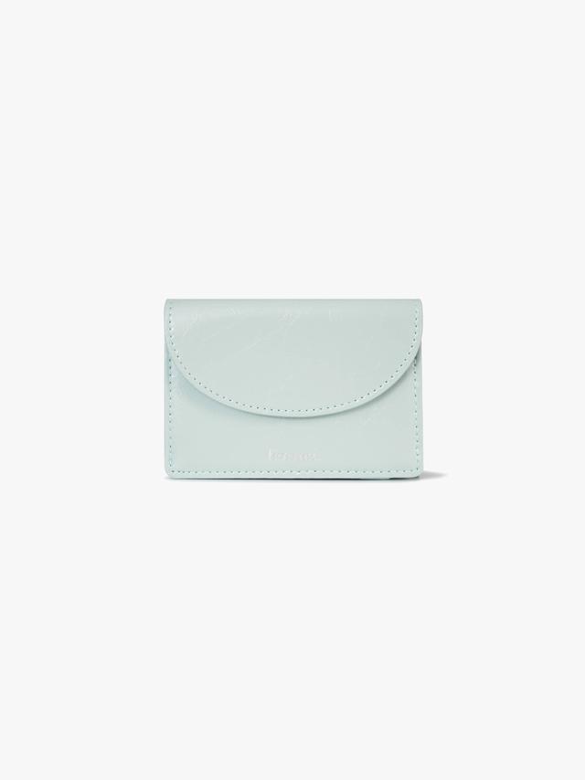 CRINKLE HALFMOON MINI WALLET - PALE MINT